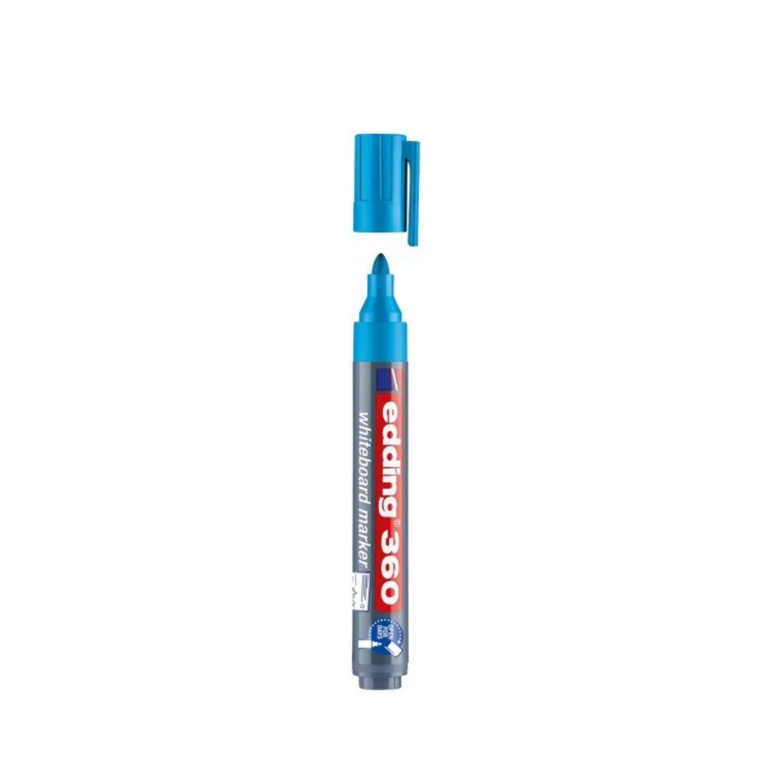 Marcador Pizarra Edding 360 Recargable Celeste