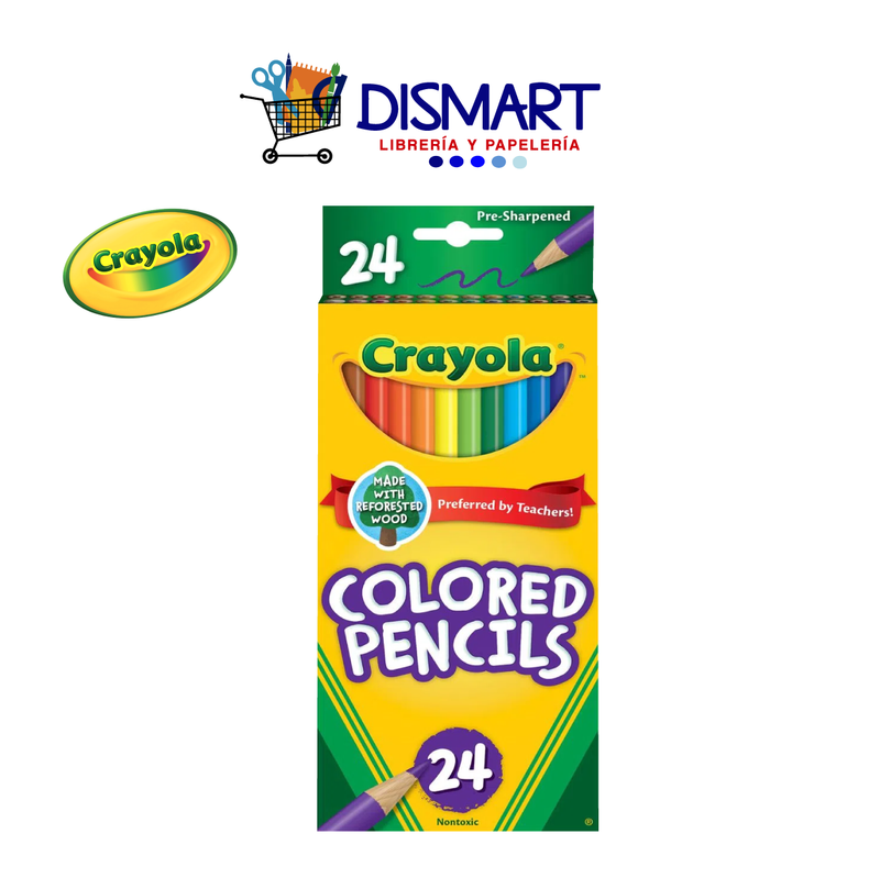 Crayon Madera 24 col Largo Crayola