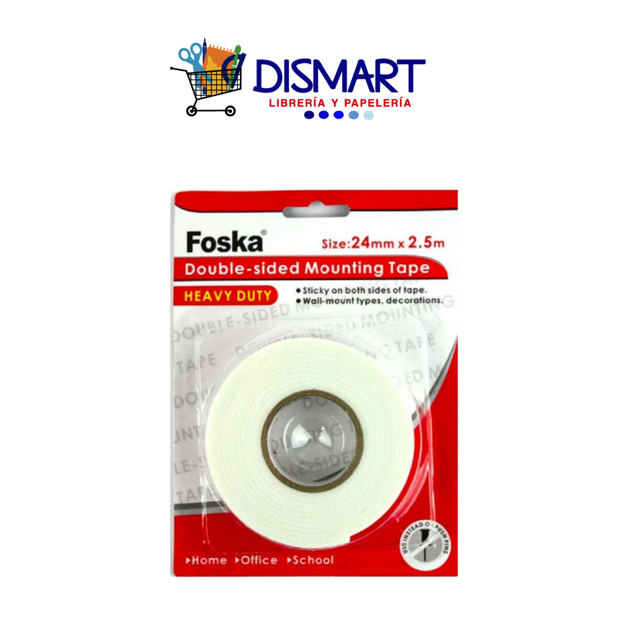 Mounting Tape 1" x 2.5m Foska