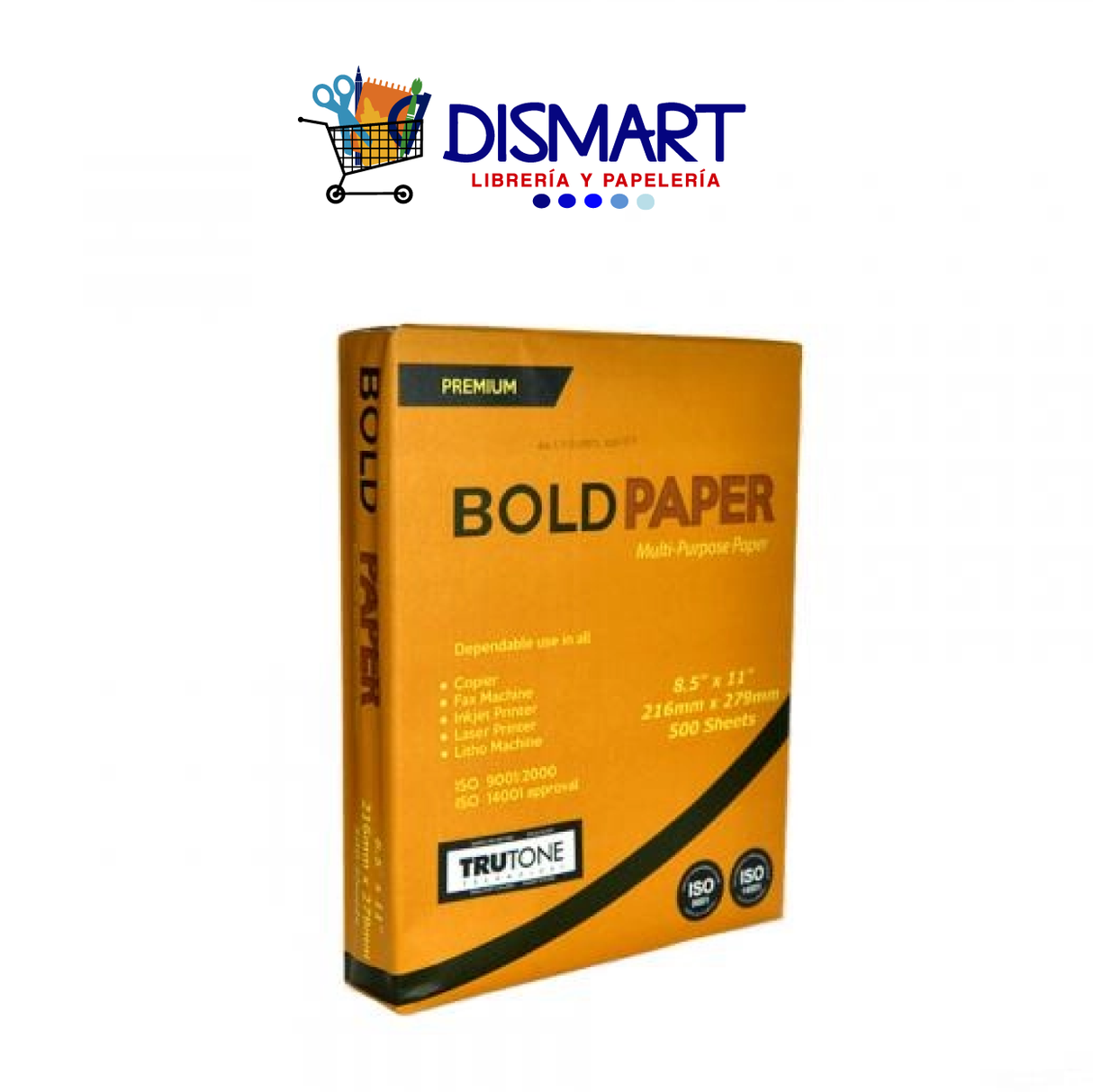 Papel Bond 75gr Carta 500H Bold Paper