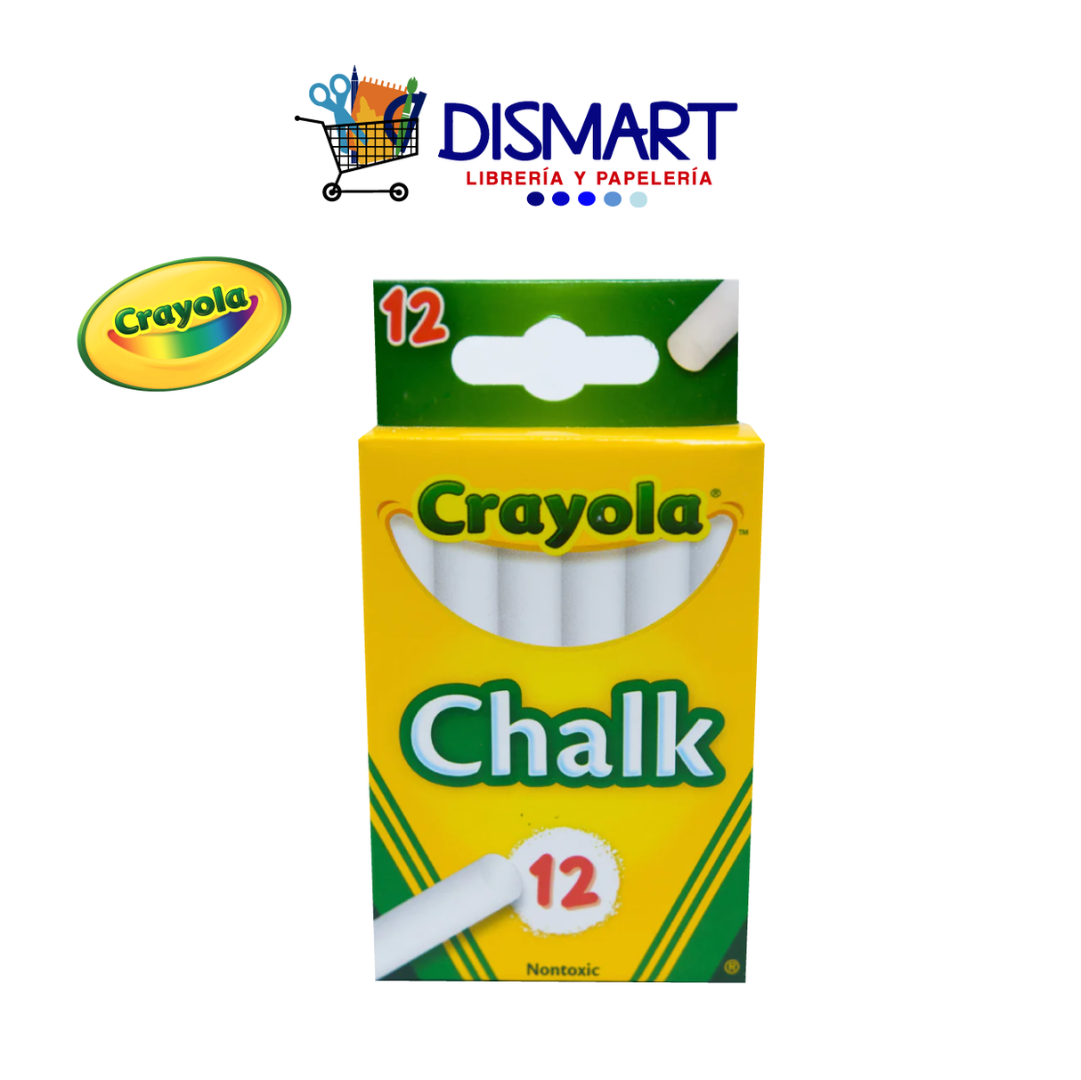 Yeso Comprimido Blanco 12 pcs Crayola