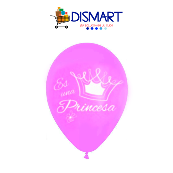 Globo Estándar #12 Es una Princesa Estándar 12pcs. Flexouniversal