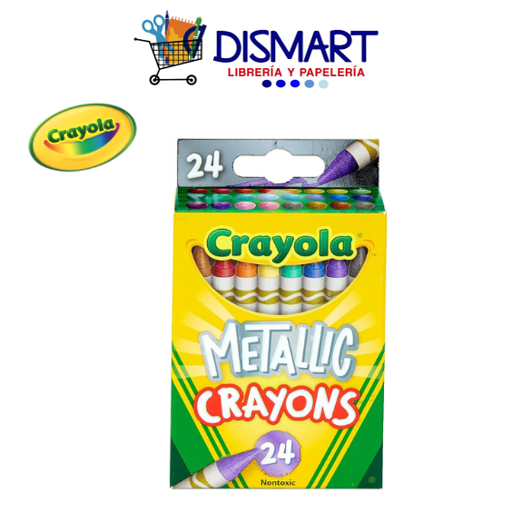 Crayon de Cera Crayola 24 Colores METALLIC