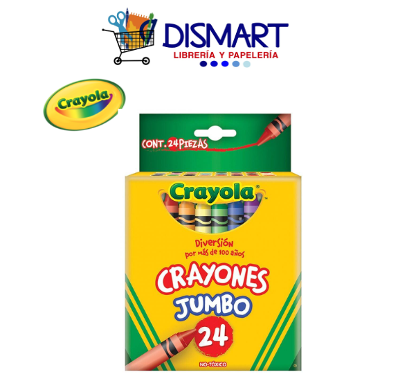 Crayon de Cera Crayola 24 Colores JUMBO (CM520324)
