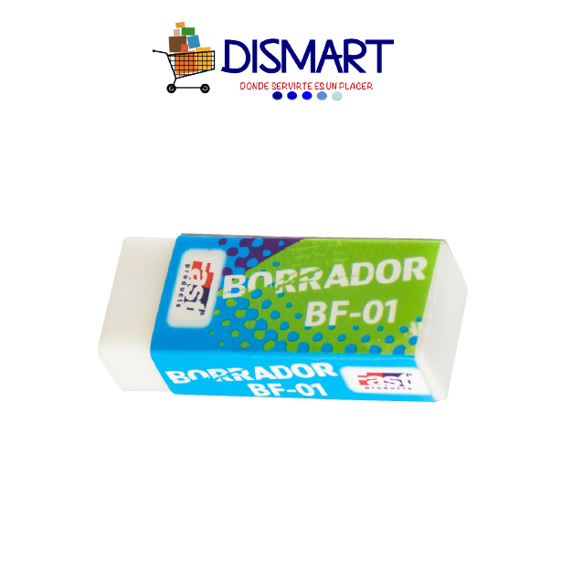 Borrador Blanco Escolar Pequeño Protector Cartón - Fast BF-01