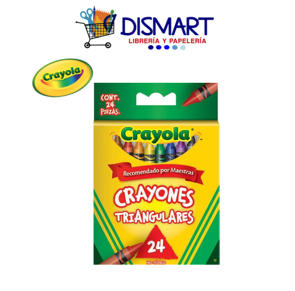 Crayon de Cera Crayola 24 Colores Triangular (CM524324)