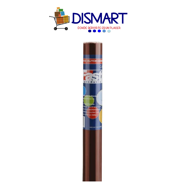 Plástico adhesivo contac rollo 45cm x 3mt. Cafe. Fast