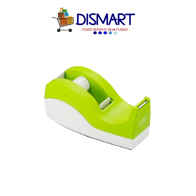 Dispensador de Tape Escritorio Mediano (1/2" y 3/4"). Fast. Verde