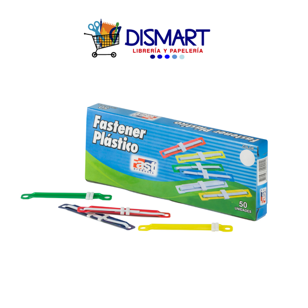 Fastener Plastico (8cm) Caja 50pcs. Colores. Fast