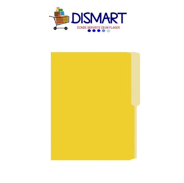 Folder Liso Colores Carta Amarillo