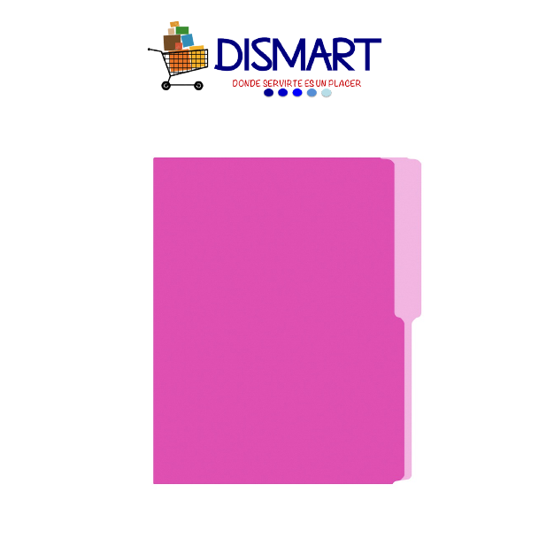 Folder Liso Colores Carta Fucsia