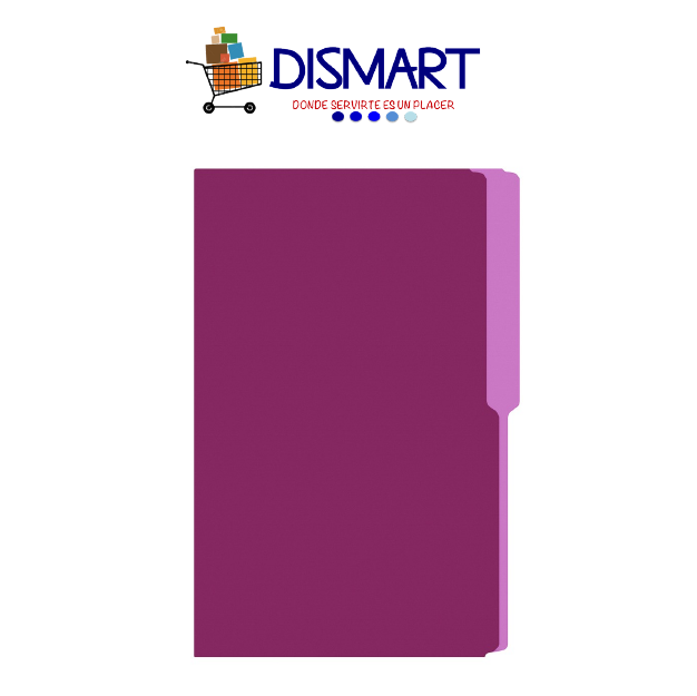 Folder Liso Colores Oficio Morado