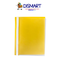 Folder Plástico Portada Transparente. T/Carta. Amarillo