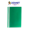 Folder Plástico Portada Transparente. T/Oficio. Verde