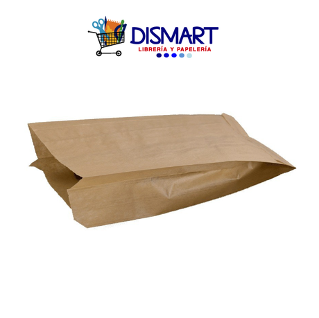 Bolsa Papel Kraft 6 Libra ( Alto 35cm, Ancho 15.8cm, Fuelle 6cm)