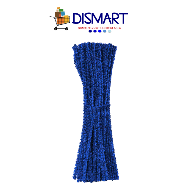 Limpiapipas Metálico . Azul. Bolsa x 100pcs. Continental
