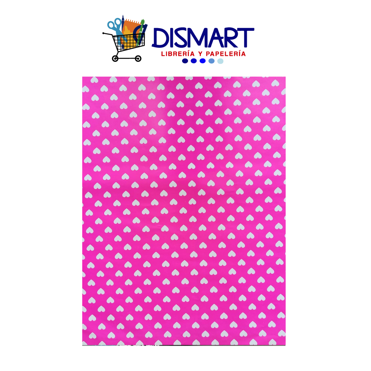 Papel Regalo Corazones Blancos