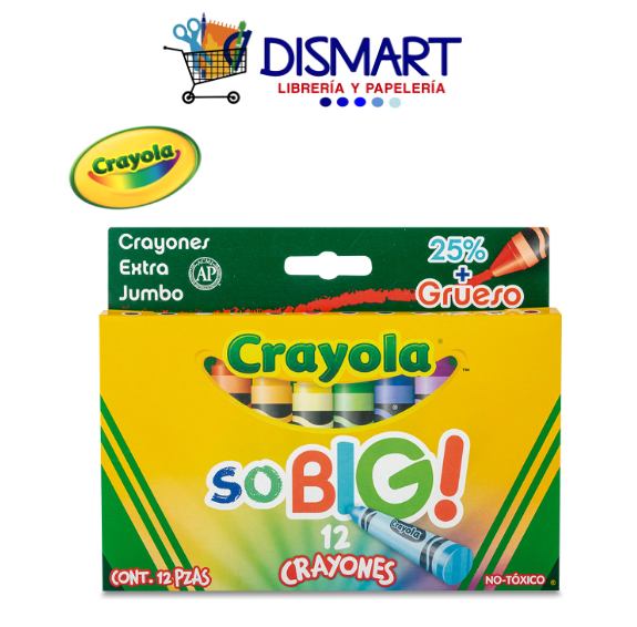 Crayon de Cera Crayola 12 Colores SO BIG