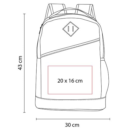 MOCHILA ESCOLAR WALLY GRIS